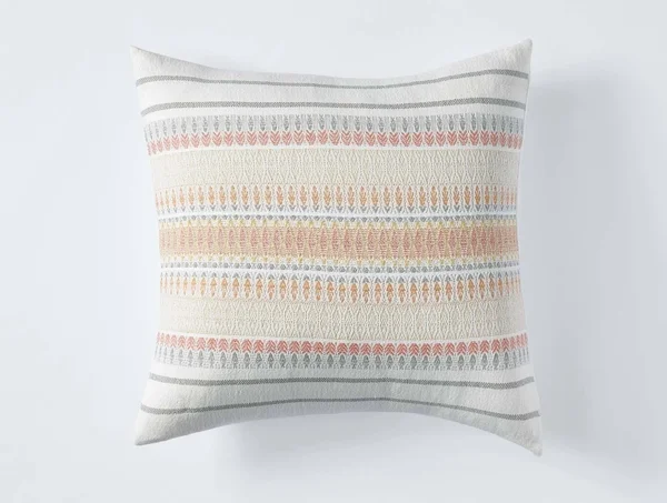Coyuchi Lost Coast Organic Decorative Pillow Cover - Coral
