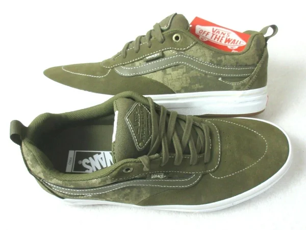 Vans Platoon Kyle Walker Pro Skate Shoes - Military, White