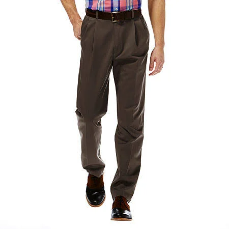 Haggar Work to Weekend Classic-Fit Pleated Pants