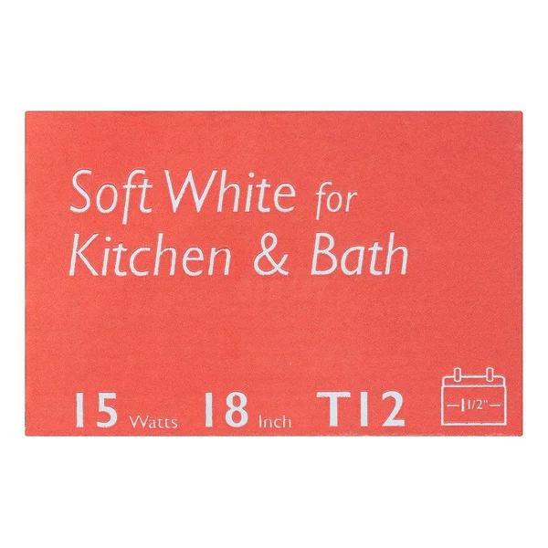 Philips 15-Watt 18 in. Linear T12 Fluorescent Tube Light Bulb, Soft White (3000K) (6-Pack) 141465