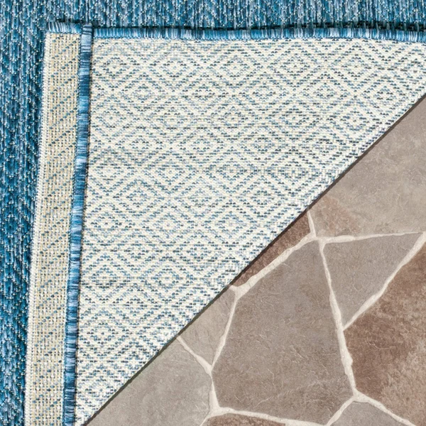 Safavieh 2&-3x22 x 10& Courtyard CY8520-37122 Aqua - Aqua Rug