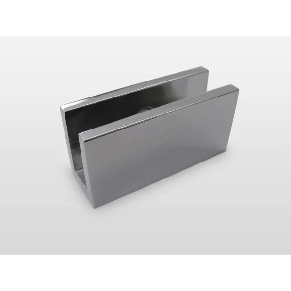 Glass Warehouse 34x22 x 78x22 Frameless Shower Door - Single Fixed Panel Fluted Frosted - Satin Brass