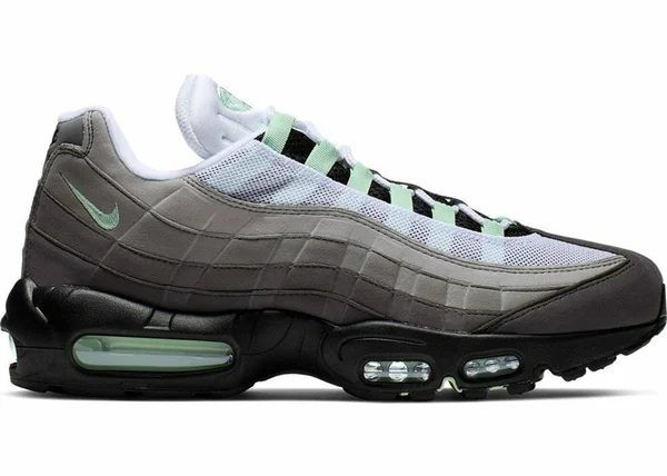 Nike Air Max 95 Granite Dust/Fresh Mint Men's Shoes, Grey/Green, Size: 8.5