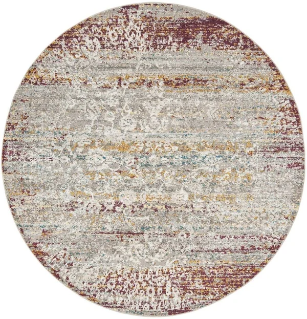 Safavieh Aria ARA156R 6&5x22 x 6&5x22 Round Red - Creme Area Rug