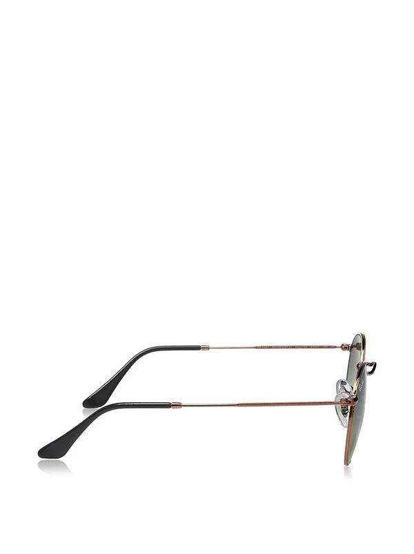 Ray-Ban Round Metal Sunglasses RB3447 9002A6 - Bronze-Copper Frame - Green Gradient Lenses - 50mm