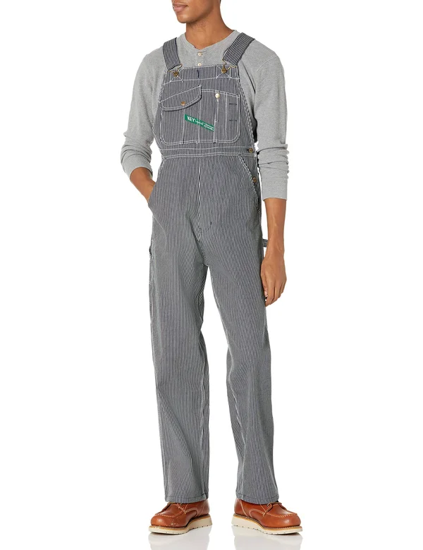 Key Denim Bib Overall - Hickory Stripe