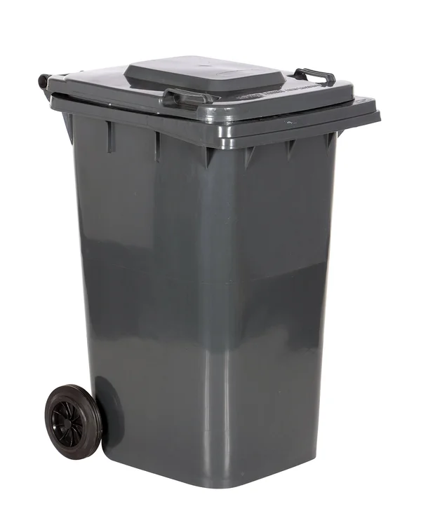 Vestil TH-64-GY Trash Can - 64 Gal., gray, polyethylene