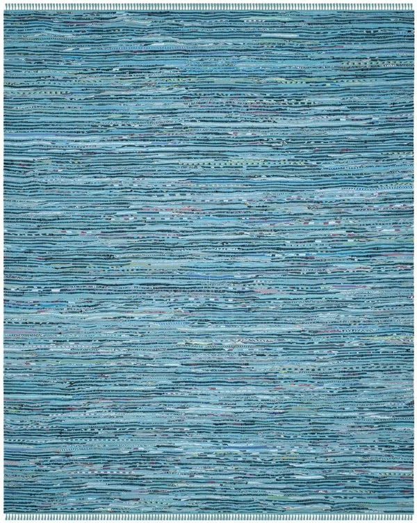 Safavieh Rag Rug RAR125C 2&3x22 x 10&0x22 Runner Turquoise - Multi Area Rug