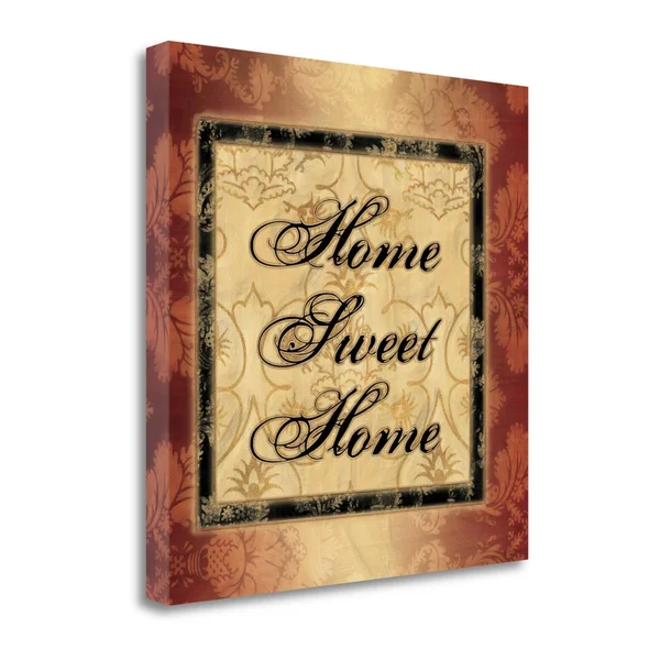 Tangletown Fine Art Home Sweet Home by Piper Ballantyne, Giclee Print on Wrap Canvas, 24x22x24x22