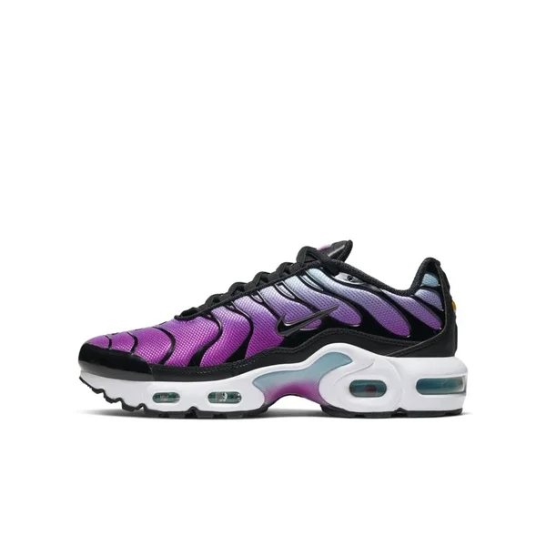 Nike Air Max Plus Casual Running Shoes - Aurora Green/Black/Hyper Violet - Size 4.0