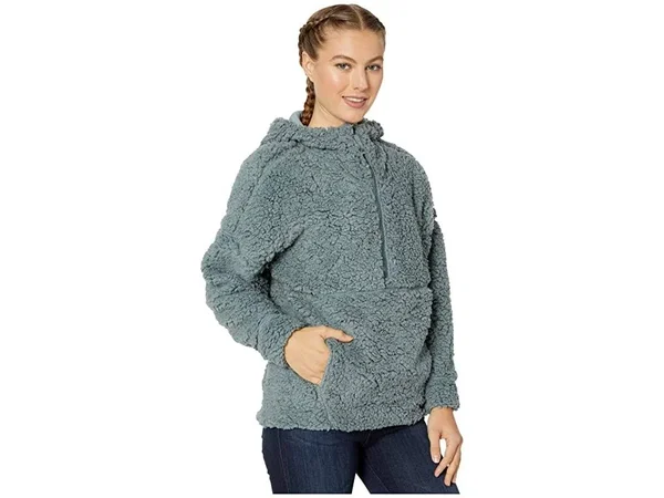 Prana - Women's Permafrost Half Zip - Smoky Blue, Medium