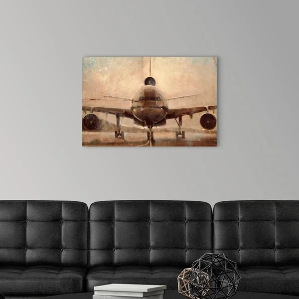 Tonal Plane, Canvas Wall Art, 30x20, Great Big Canvas