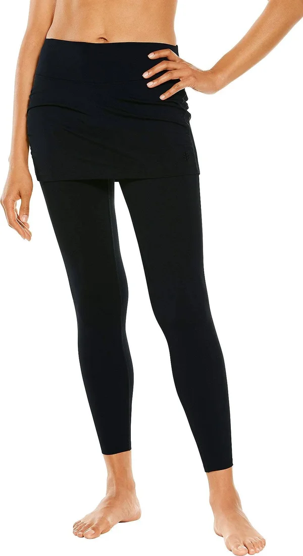 Coolibar UPF 50+ Women's Shorebreak Skirted Swim Tights