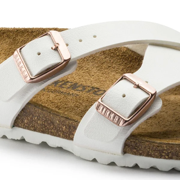 Birkenstock Women's Yao Sandals - White Birko-Flor 37 - Narrow