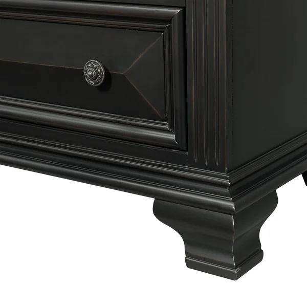 Picket House Furnishings Trent 7 Drawer Dresser in Antique Black