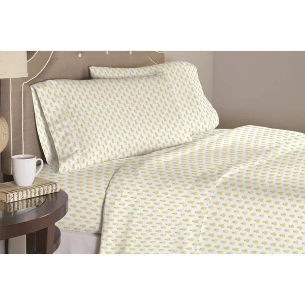 Pointehaven 200TC Cotton Sheet Set - Size: Queen, White
