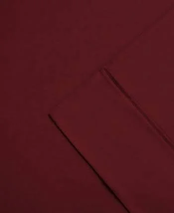 Superior 300 Thread Count Cotton Solid Wrinkle Resistant Sheet Set Queen Burgundy