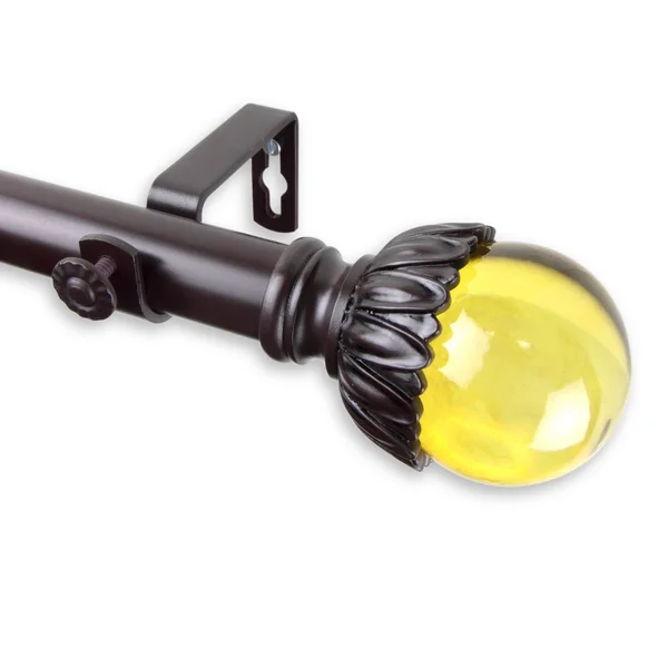 Rod Desyne Pixie Curtain Rod Mahogany