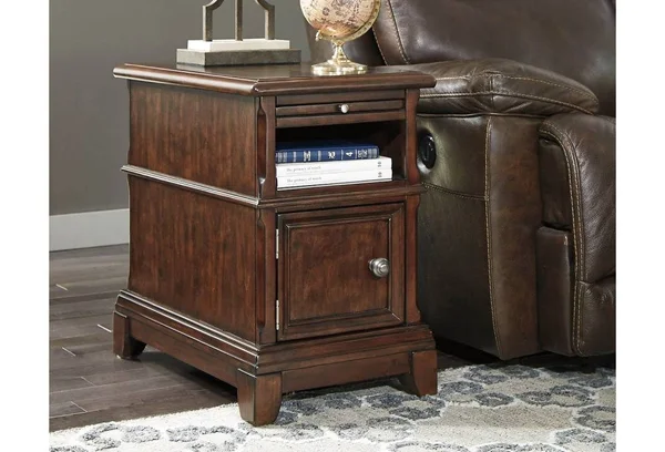 Ashley Furniture T809-7 Lavidor Chair Side End Table - Chocolate