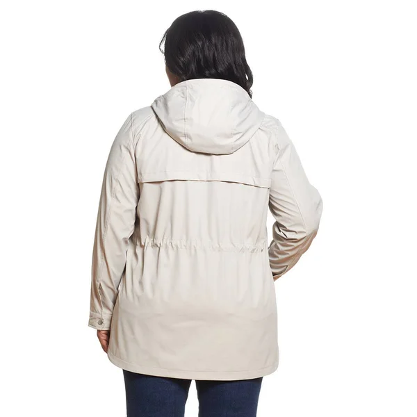 Weatherproof Plus Size Anorak Jacket with Nautical Stripe 3X True Navy, Boscov's