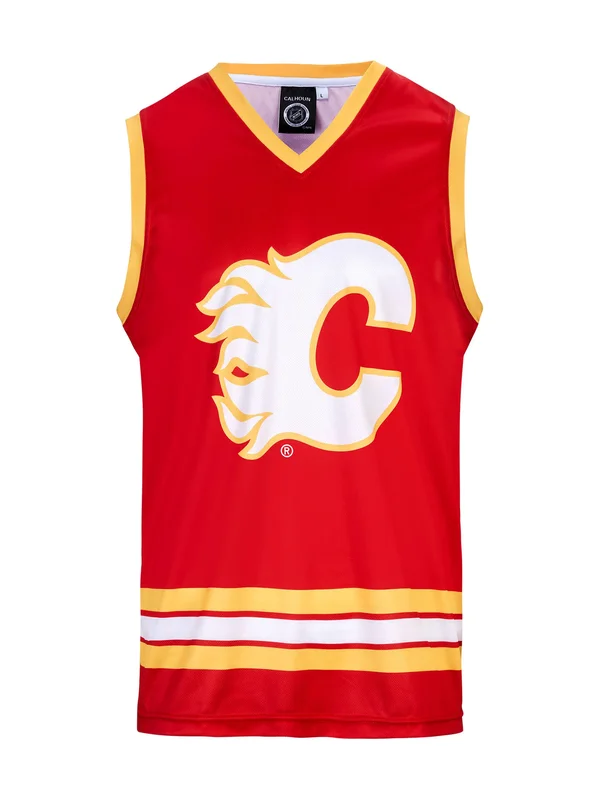Calgary Flames Alternate Hockey Tank XL, Red, Polyester