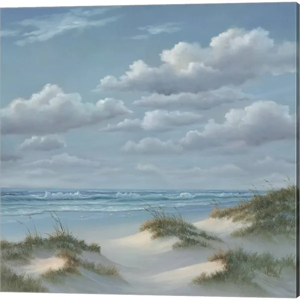 Great Art Now Shoreline by Georgia Janisse 3 Piece Canvas Art Set Each 14W x 14H, Size: 14 x 14, Blue