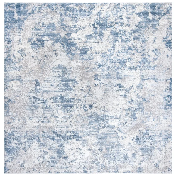 Safavieh Amelia Modern Abstract Rug (9& x 9& Square - Grey/Blue)