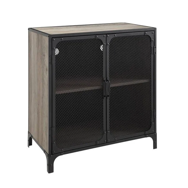 Pemberly Row 30x22 Accent Cabinet in Gray Wash - PR-1849570