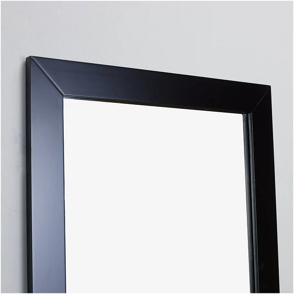 Eviva Sun 24x22 Espresso Framed Bathroom Wall Mirror