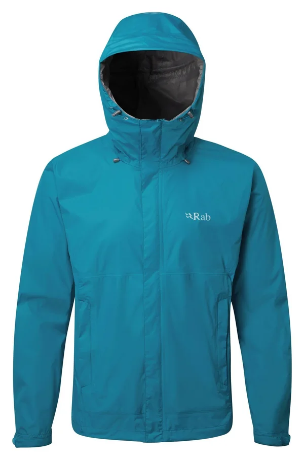 RAB Downpour Jacket - Men's Azure Extra Small QWF-61-AZ-XS