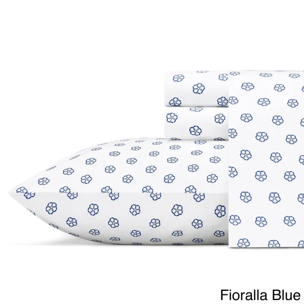 Trina Turk Cascara Queen Sheet Set - Blue