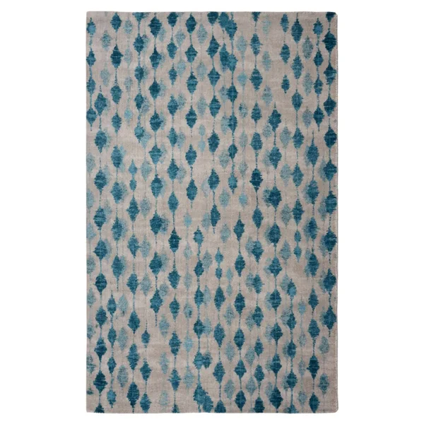 Rugsmith Pendant Blue Contemporary Modern Area Rug - 5&6 inch x 8&6 inch