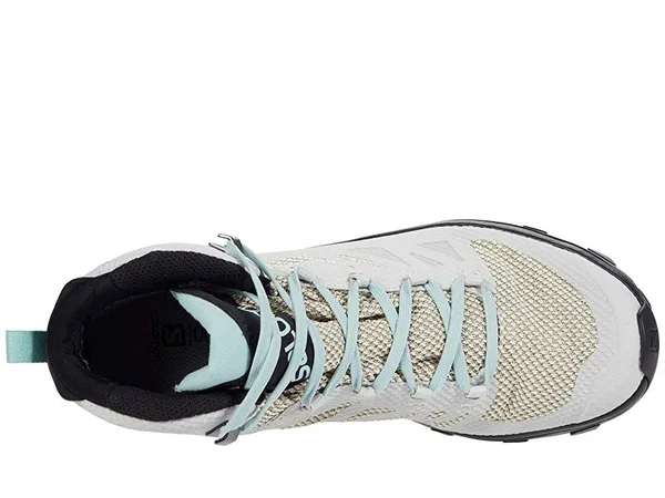 Salomon Women's Outline Mid GTX Shoe - 12 - Lunar Rock, Black, Pastel Turquoise