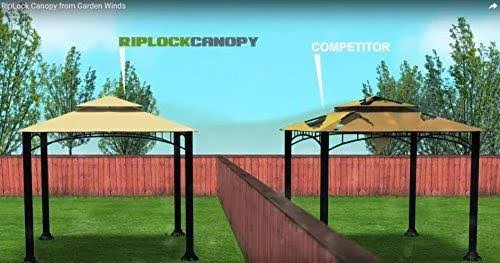 Garden Winds Replacement Canopy for 10x12 Garden House Gazebo - Riplock 350 - True Navy