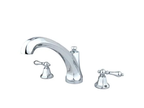 Kingston Brass Metropolitan Lever Handle Roman Tub Filler - Polished Chrome KS4321AL