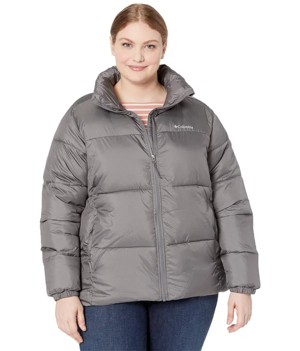 Columbia Women's Plus Size Puffect Jacket - Chalk, 3X