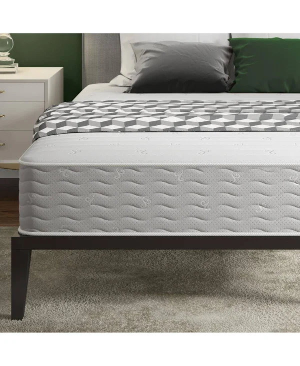 Estelle 10x22 Hybrid Foam & Coil King Mattress White