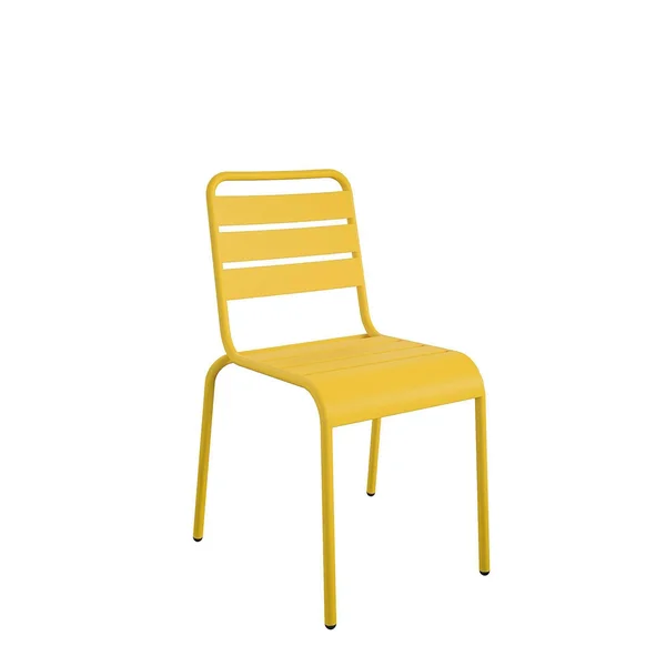 Novogratz Poolside Gossip, June Stacking Dining Chairs, 4 Pack, Yellow