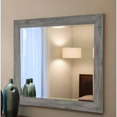 Berinhard Accent Mirror Size: 33.5x22 H x 37.5x22 W - Finish: Gray