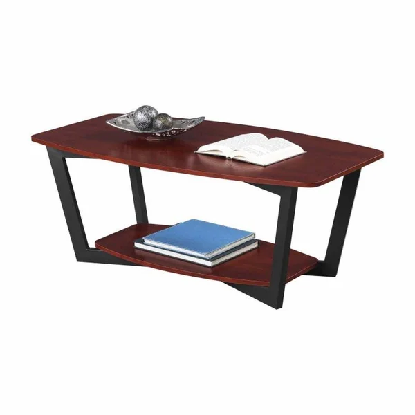 Graystone Coffee Table Faux Birch Convenience Concepts