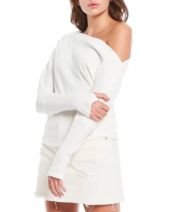 Free People Fuji Thermal Top - Ivory