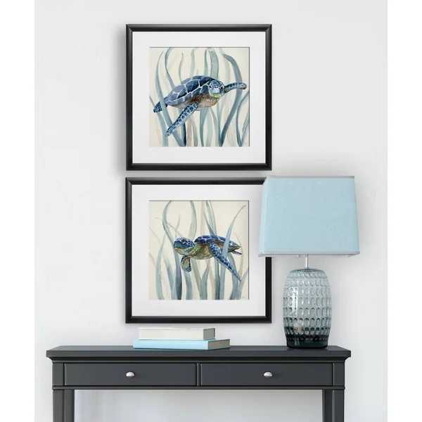Wexford Home Turtle in Seagrass I -2 Piece Set
