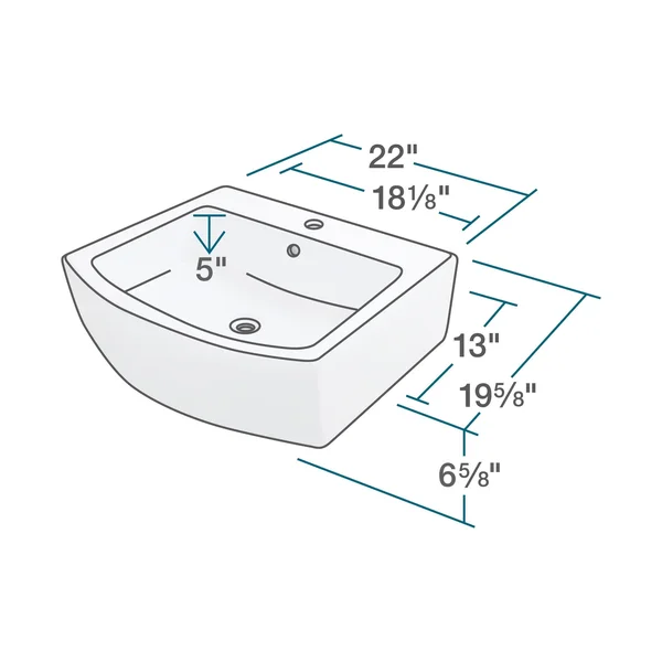 Polaris P003VW White Porcelain Vessel Sink