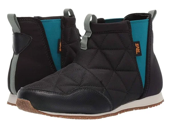 Kid's Teva Ember Quilted Bootie - Size 4 M - Black