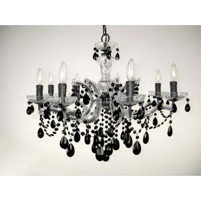 Rialto 8-Light Candle Style Chandelier Classic Lighting Finish: Chrome, Crystal: Crystalique Plus