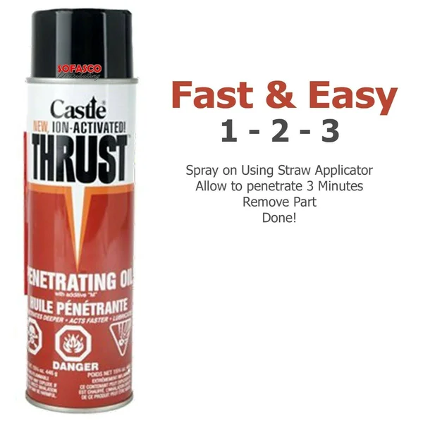 Castle C2005 Thrust Penetrating Oil, 15.75 oz, 12-Pack C2005-12
