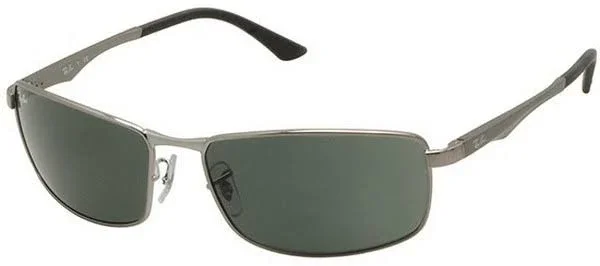Ray-Ban RB3498 Sunglasses Gunmetal, Green