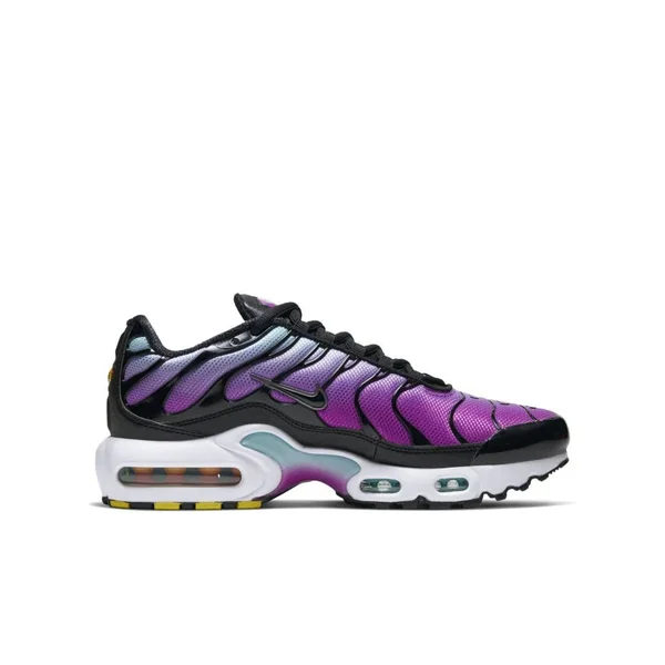 Nike Air Max Plus Casual Running Shoes - Aurora Green/Black/Hyper Violet - Size 4.0