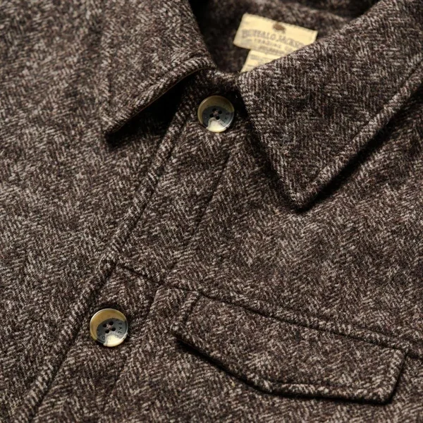 Wesley Wool Jacket, Brown - XXL