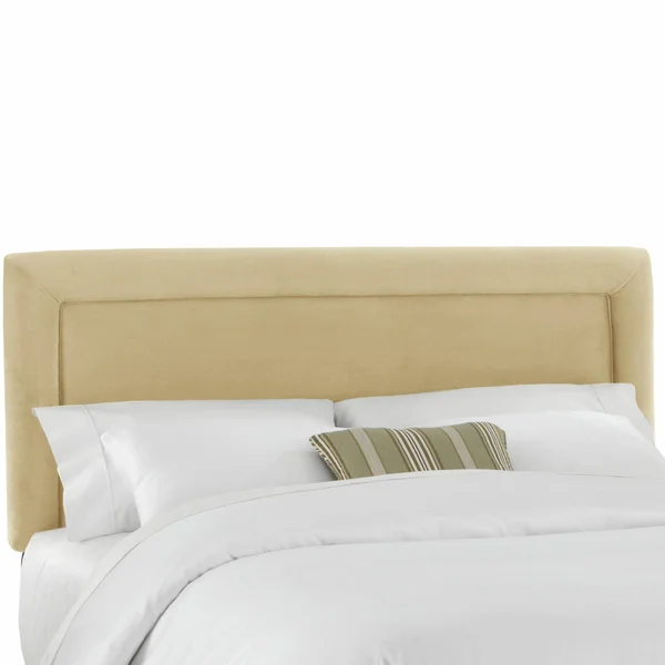 Skyline Furniture Astoria Headboard, King, Buckwheat Velvet